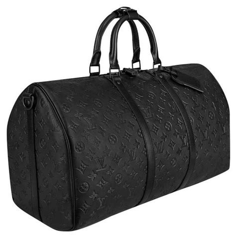 louis vuitton black holdall